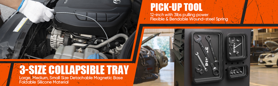 Collapsible parts tray
