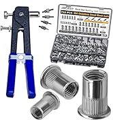 ASKWAY Stainless Steel Rivet Nut Tool Kit 750 Pcs 304 Stainless Steel Rivet Nut Combination, Suit...