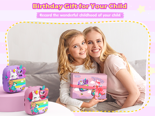 kids camera instant print toddler girls unicorn gifts digital toys ages 3 4 5 6 7 8 9 10 years olds