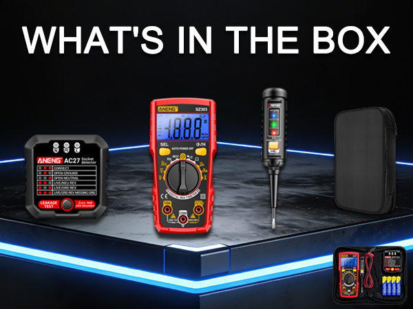 Multimeter Kit with Non Contact Voltage Tester