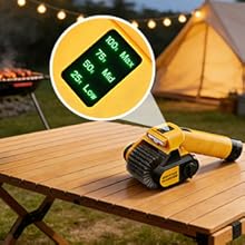 electric grill brush with smart display