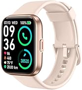 SKG Smart Watch for Men Women Android iPhone, with Alexa Built-in &amp; Bluetooth Call(Answer/Make Ca...