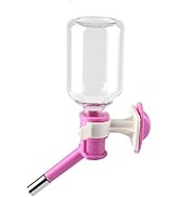 Hanging Dog Water Bottle, Pet Kennel Dispenser Drinker for Wire Cage Crate Feeder,No Drip Dispens...