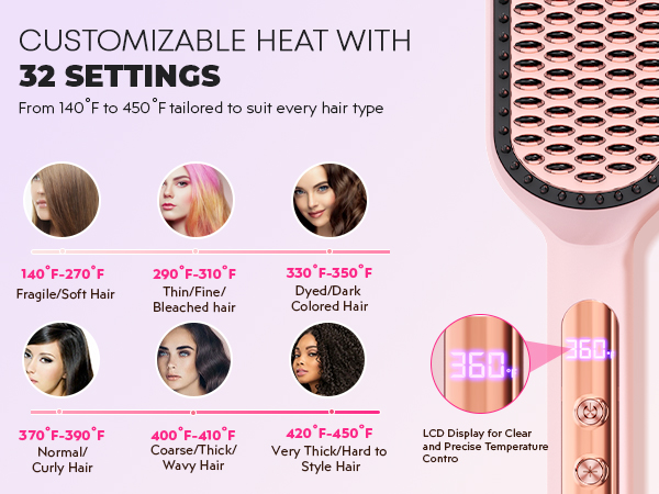 straightening paddle brush