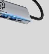 USB C Hub 7-in-1 Multi-Port Adapter, 4K HDMI Dongle, 100W PD Charging, USB 3.0/2.0 Ports, SD/TF C...