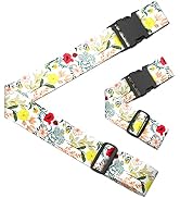 Rimilak 2 Pack Luggage Straps Suitcase Belts, Heavy Duty Adjustable Suitcase Belts Travel Bag Acc...