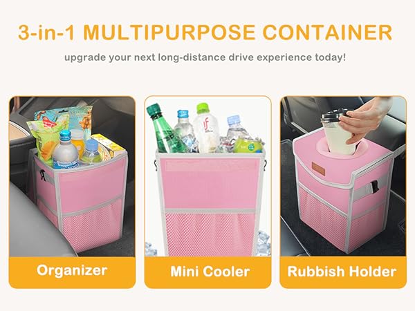 trash can for car