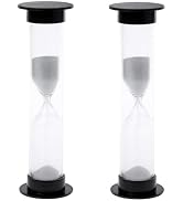 2Pcs New Mini Hourglass Sand Timer - 1 Minute (60 Seconds) Sandglass Clock | Compact Sand Timer f...