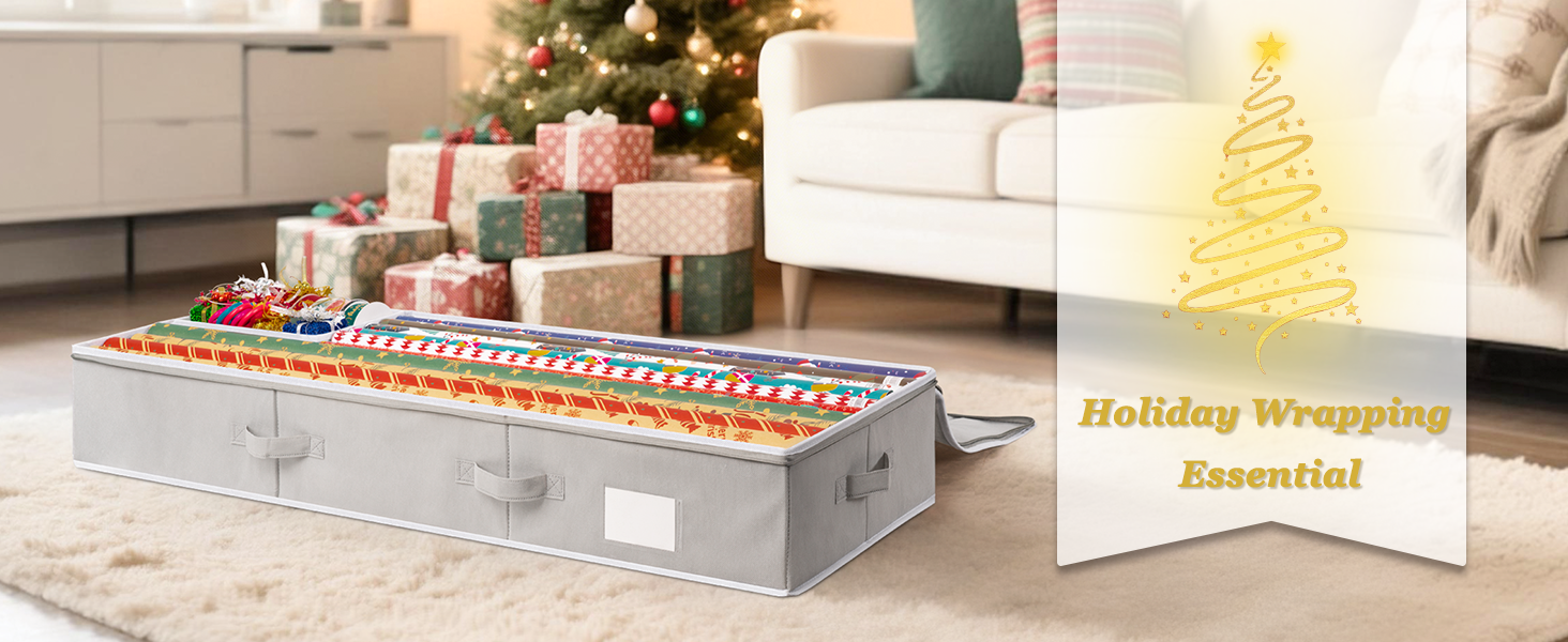Gift Wrapping Paper Organizer Storage