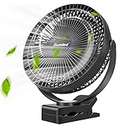 10000mAh Clip On Fan for Bed, Portable Fan for Baby Stroller, 8 Inch Stroller Fan(Up to 24H of Us...