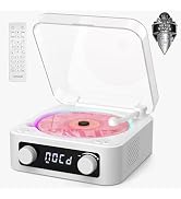 CD Player with Built-in Speakers Portable Bluetooth Input&amp;Output Desktop CD Players for Home with...