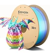 2026 New PLA Filament 1.75mm, Christmas Filament Silk PLA Filament, Multicolor Candy Rainbow PLA,...