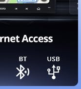 ATOTOZONE A6 9inch Android Double DIN Car Stereo, 4G LTE WiFi ChatGPT in-Dash Navigation, 4G+64G ...