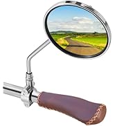 Vintage Bike Mirror - Metal Bicycle Rearview Mirrors for Handlebars, Classic Cruiser, Electric Bi...