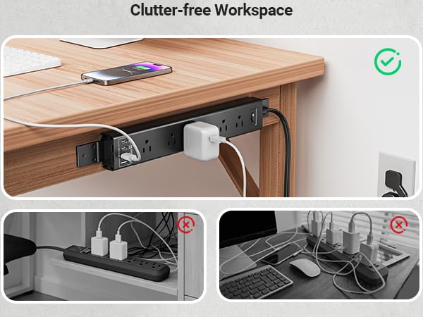 Mountable Surge Protector Power Strip