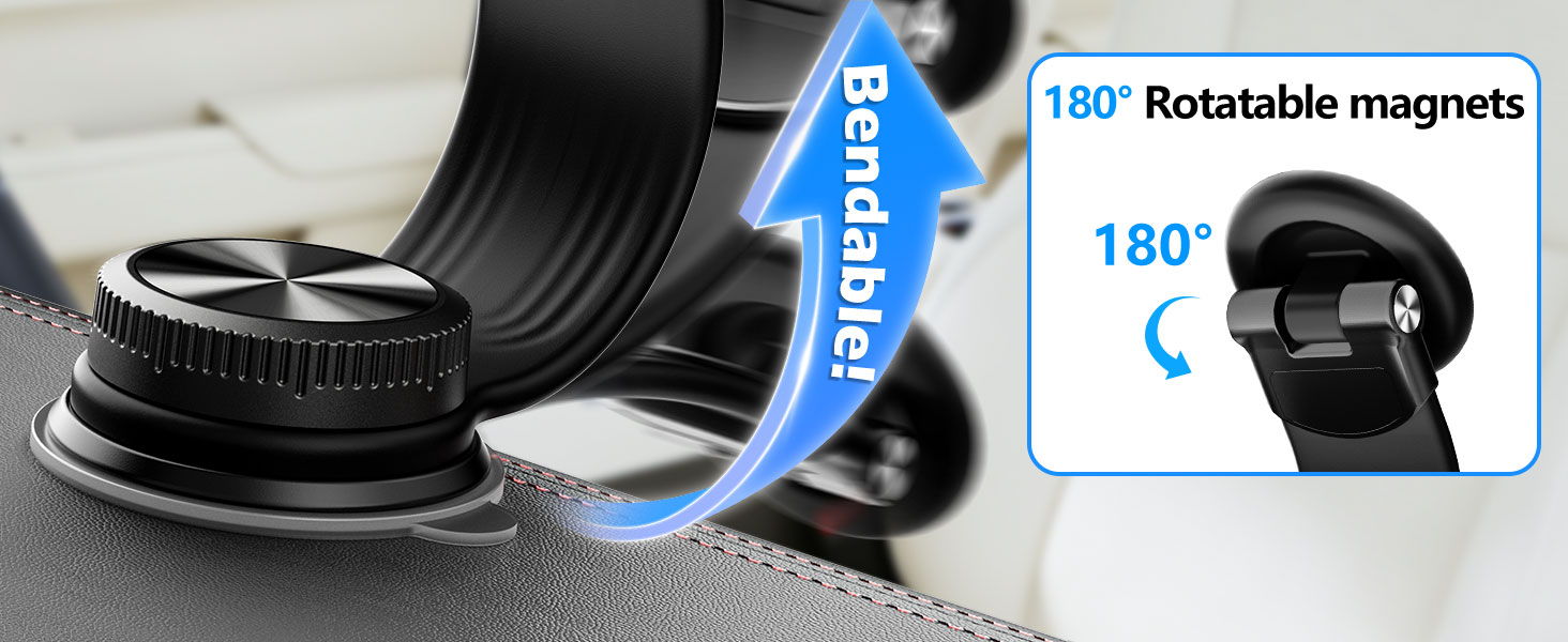 180° Rotatable magnets