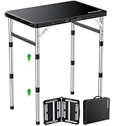 GARLLEN Camping Table Silver