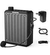 ZOWEETEK Bluetooth Voice Amplifier for Teachers,Voice Amplifier Microphone Headset, Portable Voic...