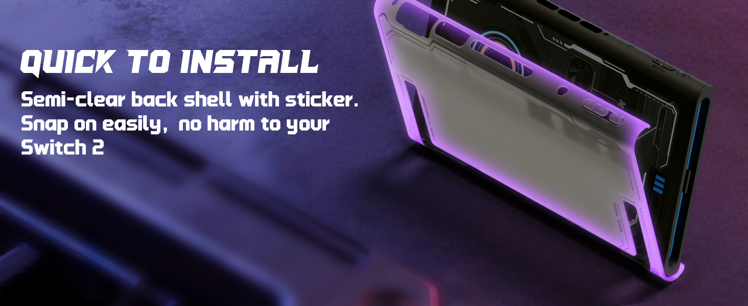 PlayVital Protective Case for Nintendo Switch 2, Stellar Mecha Ergonomic Cover