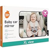 Baby Uma Baby Car Mirror - Clear-View Shatterproof Car Mirror for Baby, Easy On 'n Off with Stay-...