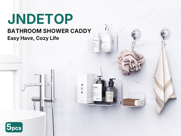 shower organizer clear