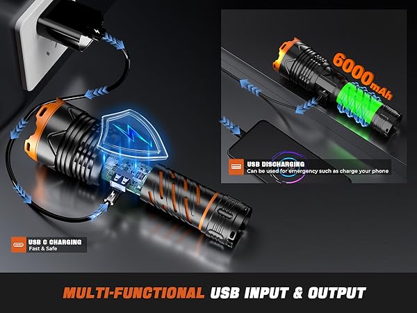 Flashlight High Lumens Rechargeable