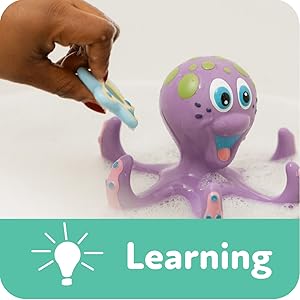 bath time, octopus toy, bath toy, nuby