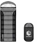 VENTURE 4TH Backpacking Sleeping Bag – Lightweight Warm &amp; Cold Weather Sleeping Bags for Adults, ...