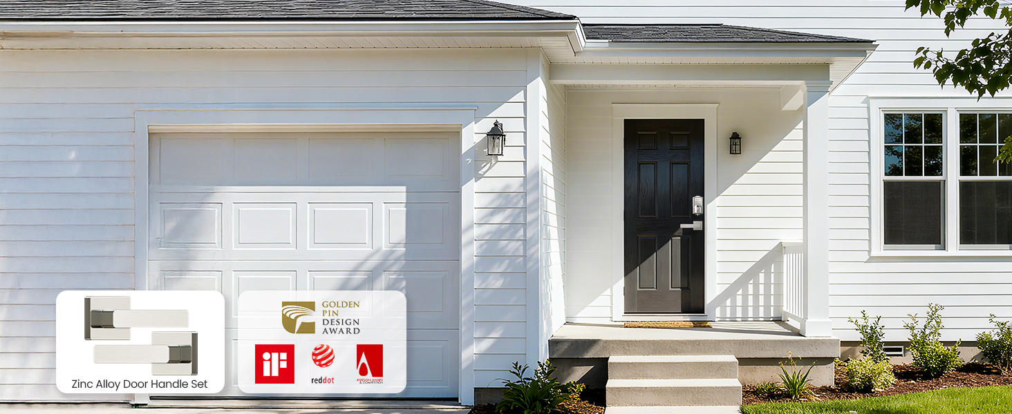 keypad door lock with solid zinc alloy handle