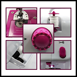 sew mighty sewing machine for small sewn projects kids children beginners automatic stitch portable