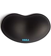 BRILA Ergonomic Silicone Mouse Wrist Rest, Cooling Silica Gel PU Leather Mouse Wrist Support Pad ...