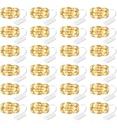 Brightown 24 Pack Fairy Lights Battery Operated String Lights - 7 ft 20 LED Mini String Lights Wa...