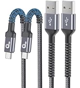 USB to USB C Cable 3A Fast Charging [2 Pack, 6FT], USB A to USB C Charger Cord, Upgraded Extra Du...