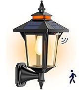 Aqonsie Solar Porch Light Outdoor with 3 Lighting Modes &amp; Motion Sensing, Elegant Solar Barn Ligh...