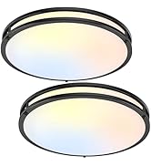 18inch 50W LED Flush Mount Ceiling Lights 5600lm Super Bright, Dimmable LED Ceiling Light Fixture...