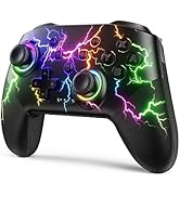 VOYEE Switch Controllers Compatible with Switch/Lite/OLED/PC Windows, 1000mAh Programmable RGB Li...