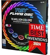 TOSY Flying Disc - 108 RGB Multicolor or 36 Monocolor LEDs, Super Bright, Smart Modes, Cool Easte...
