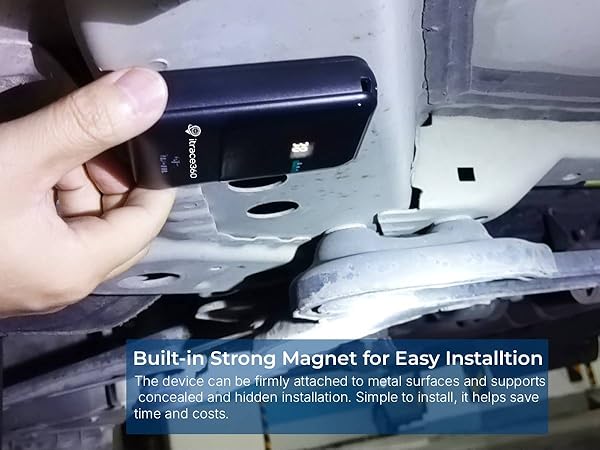 P6W GPS tracker built-in strong magnet for easy installtion