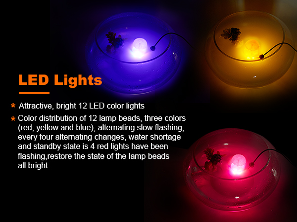 mist maker with LED light