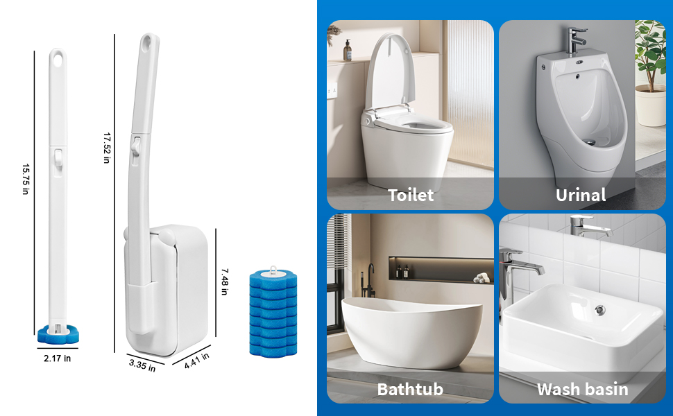 Long handle toilet brush,Ergonomic toilet brush