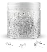 400Pcs Push Pins, Clear Thumb Tacks for Bulletin Board, Stick Pins Thumb Tacks for Cork Board Wal...