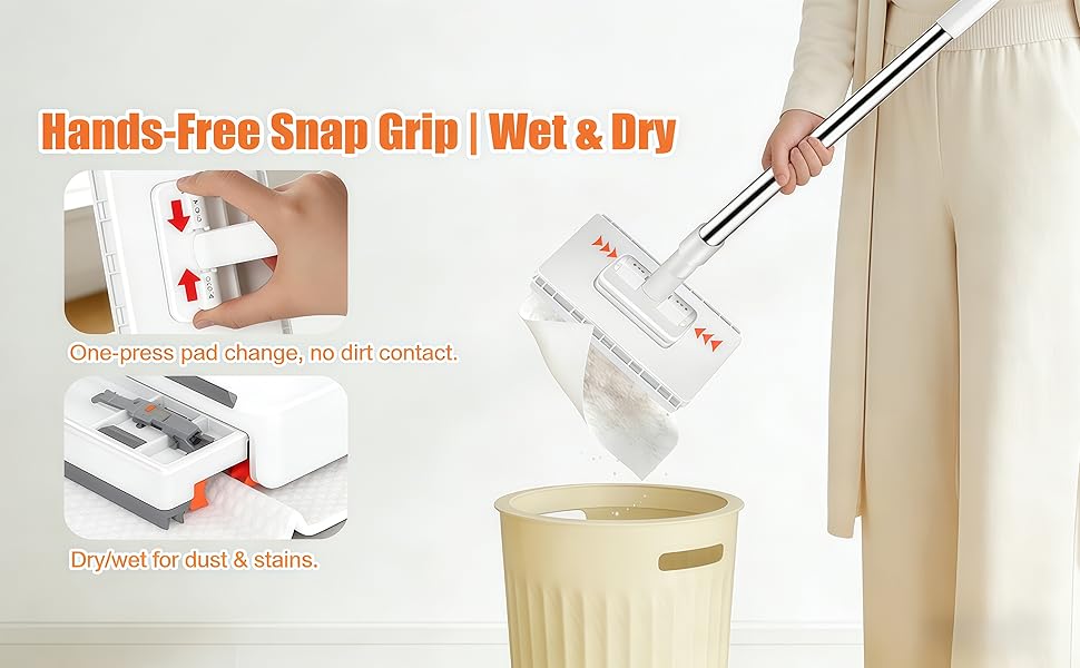Hand Free Snap Mini Mop