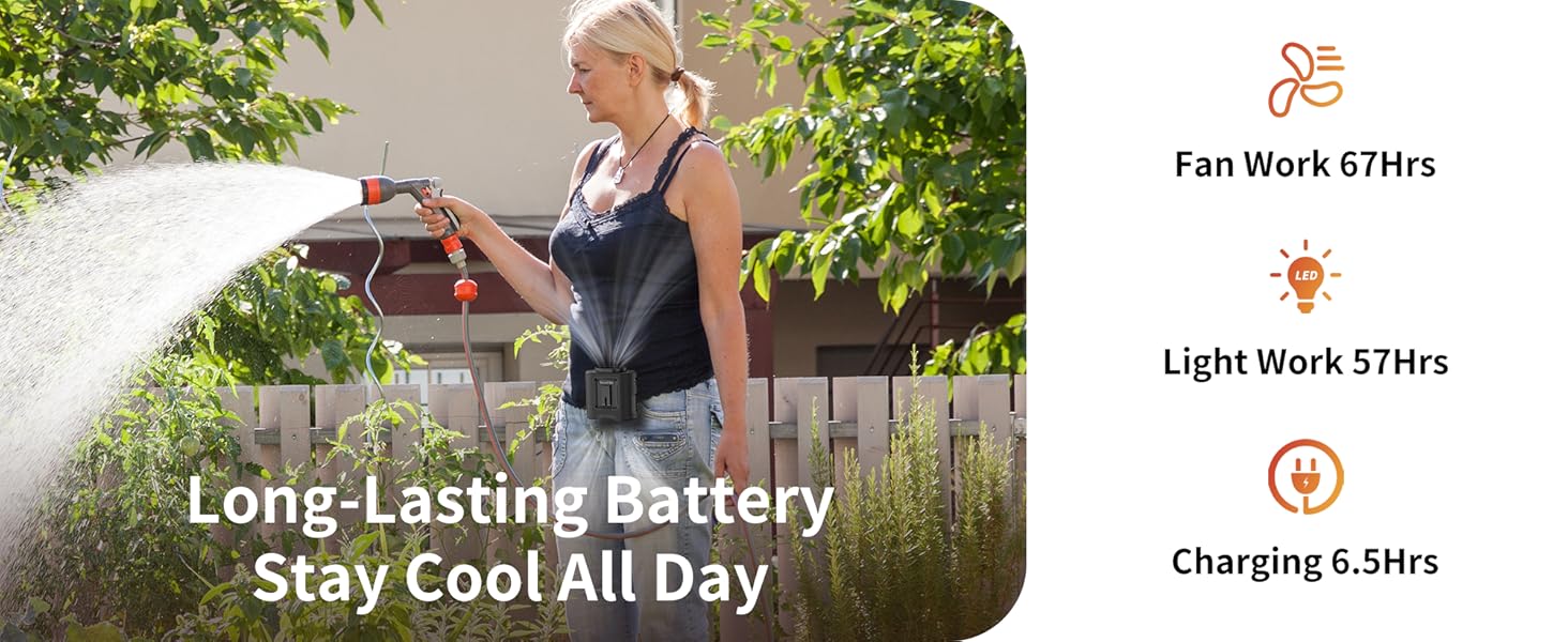 personal waist fan under shirt