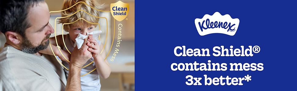 Kleenex&amp;#39;s CleanShield contains mess 3x better than the leading value toilet paper