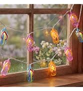 Tropical Beach Flip Flop String Lights, 8.5FT 10 LED Colorful Slipper String Lights Plug in, Hawa...