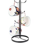 ZHMY Mug Holder Tree,Coffee Mug Tree with 6 Hooks, 201 Stainless Steel Coffee Cup Holder,Home Sto...