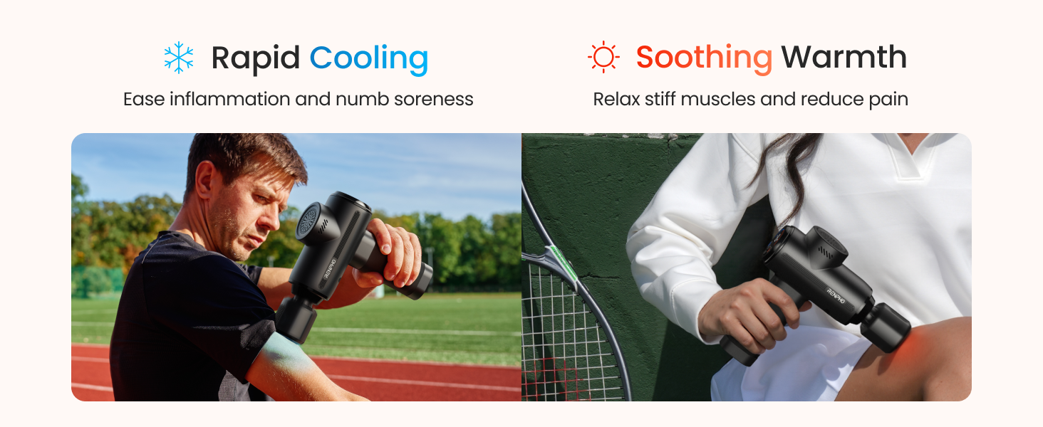 Massage Gun with Heat and Cold Therapy Professional Deep Tissue Handheld Massager