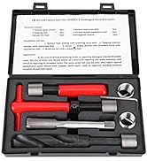 Jeanoko 10PCS M18x1.5 Thread Repair Kit, High Strength Stainless Steel Twisted Drill Tap Wrench,T...