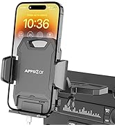 APPS2Car Sturdy CD Slot Phone Mount with One Hand Operation Design, Hands-Free Car Phone Holder U...