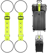 Aoahaiy Elastic Fastening Belt for Luggage, Upgraded 2 in 1 Connector Straps for Suitcases, Adjus...